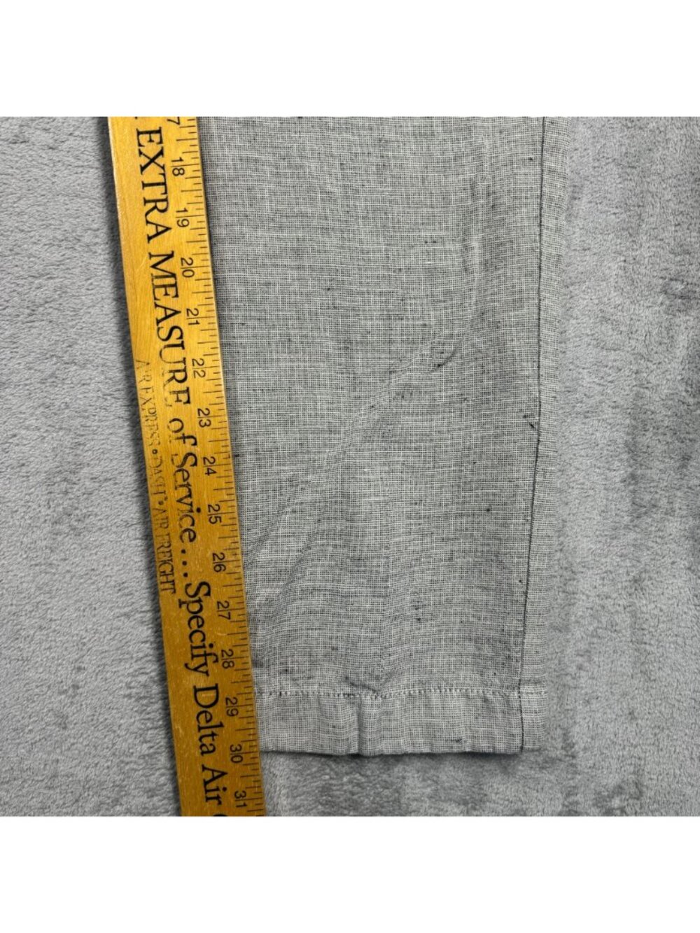 J. Crew 770 Straight Fit Tapered Linen Cotton Pants Mens 33 Gray Preppy Golf - Picture 5 of 6